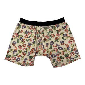 NWOT Me Undies Men’s Medium Fruit Loops Cereal Print Boxer Brief Underwear